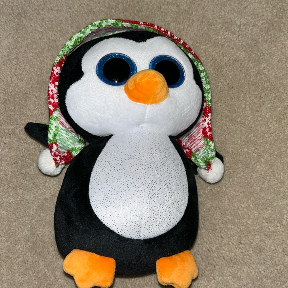 Stuffed animal penguin